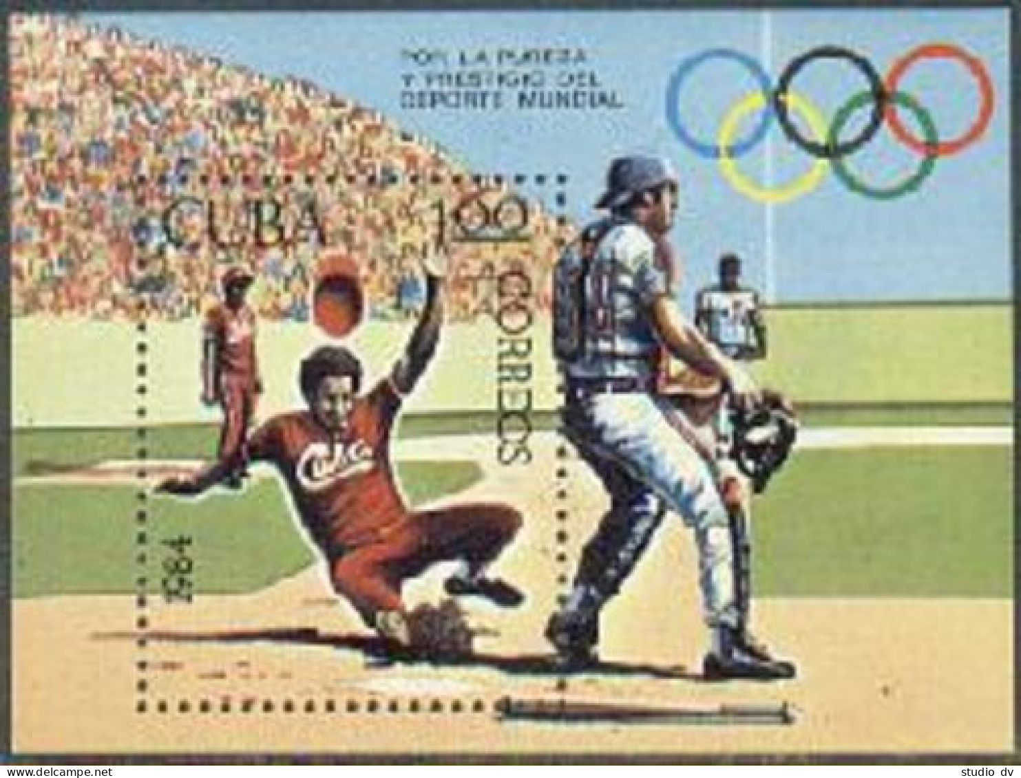 Cuba 2717-23,MNH. Olympics Los Angeles-1984: Wrestling,Discus,Volleyball,Boxing, - Neufs