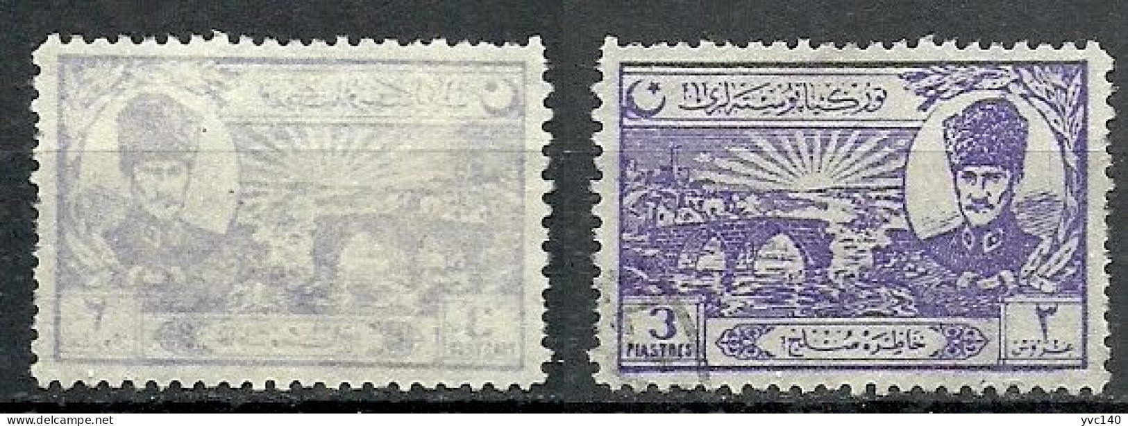 Turkey; 1924 Lausanne Treaty Of Peace 3 K. "Offset On Reverse" ERROR - Oblitérés