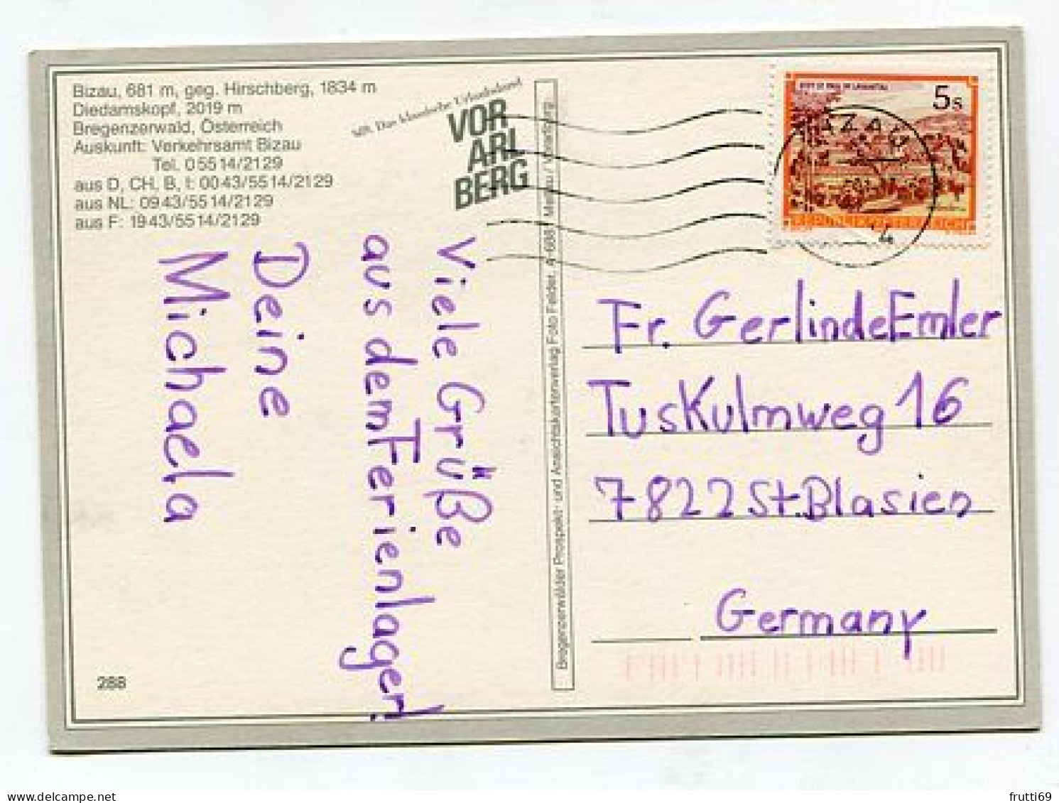 AK 207126 AUSTRIA - Bizau I. Bregenzerwald - Bregenzerwaldorte