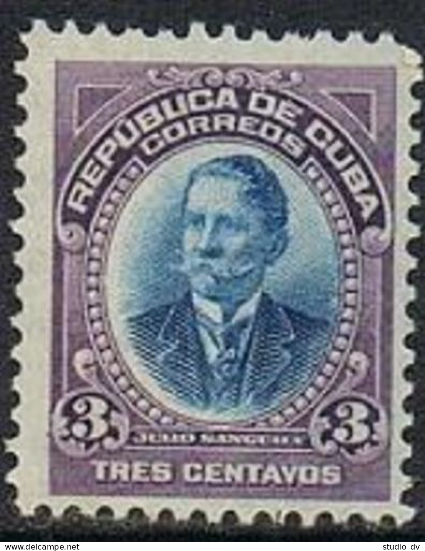 Cuba 241, Hinged. Michel 18. Julio Sanguily, Cuban Patriot, 1910. - Ungebraucht