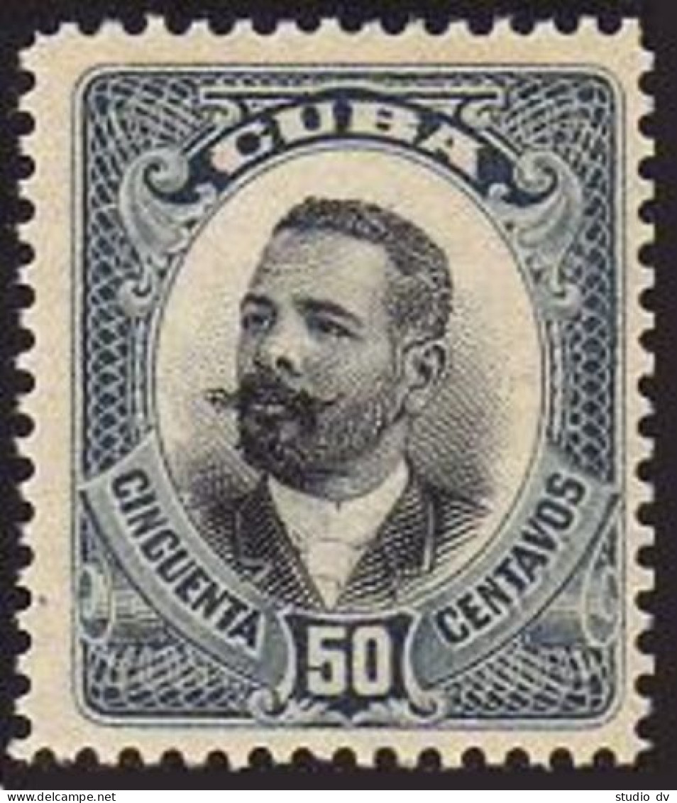 Cuba 238, Hinged. Michel 12. General Antonio Maceo, 1907. - Nuevos