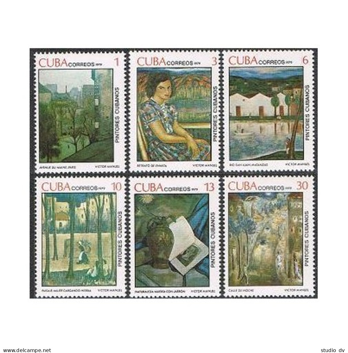 Cuba 2262-2267,MNH. Paintings By Victor Emmanuel Garcia - Nuovi
