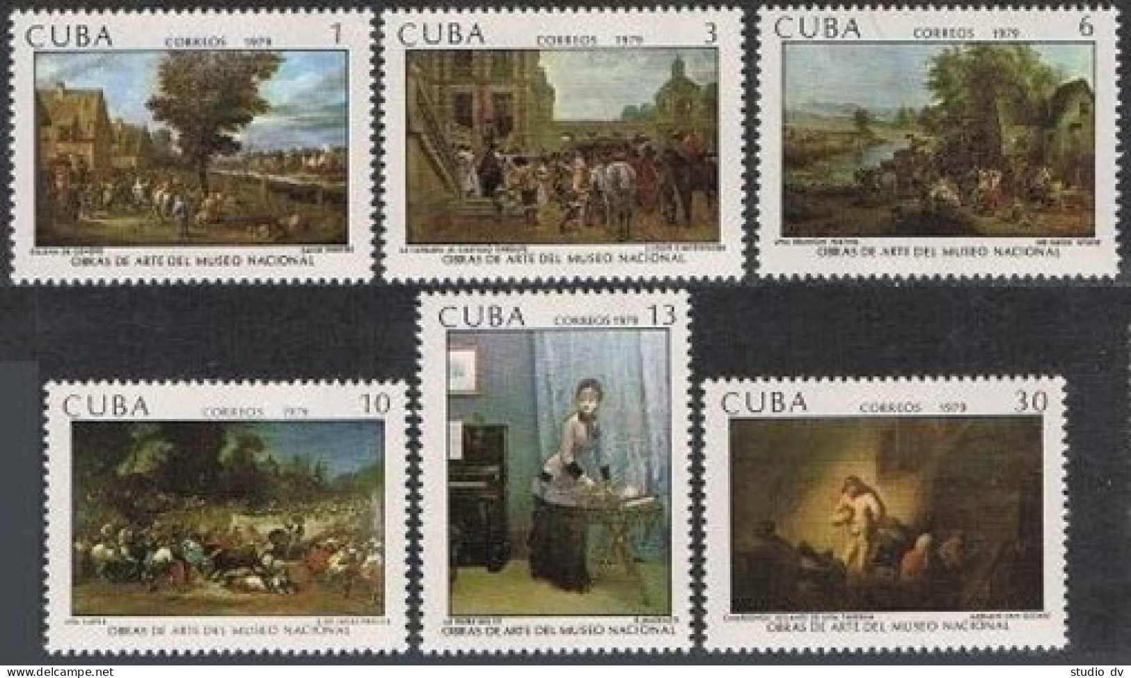 Cuba 2233-2238,MNH. Paintings:National Museum Of Art. - Neufs