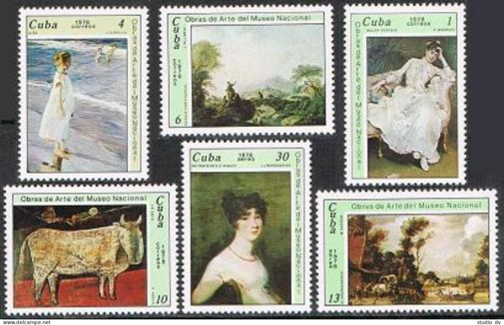 Cuba 2175-2178,C273-C274,MNH.Michel 2273-2274. National Museum Of Art,1978. - Unused Stamps
