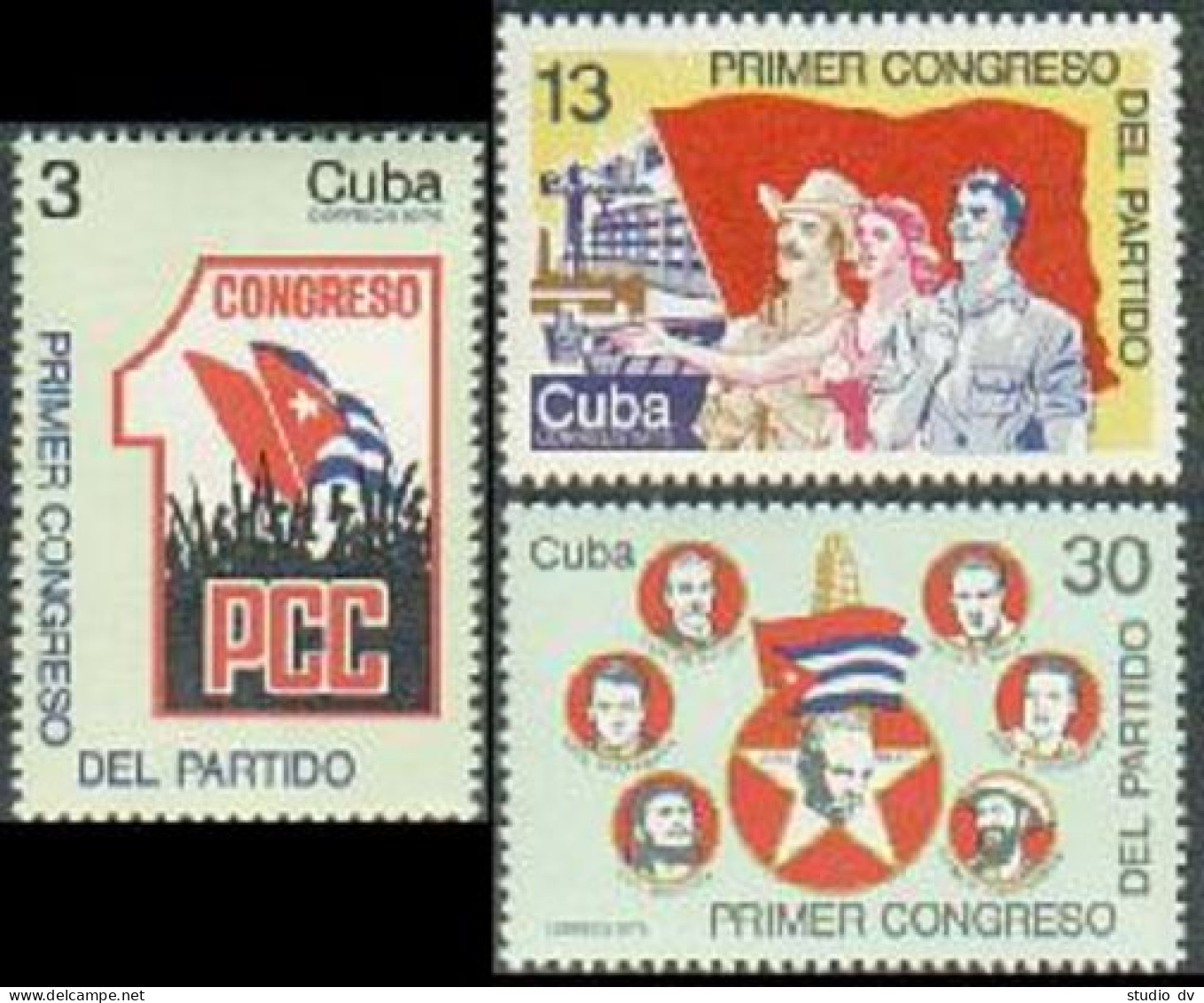 Cuba 2024-26,MNH.Communist Party Congress,Party Leaders - Unused Stamps