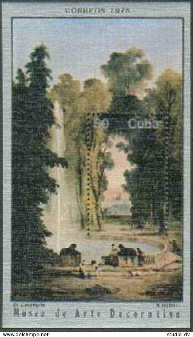 Cuba 1980, MNH. Mi Bl.45. Works In The Decorative Art Museum,1975. Hubert Robert - Neufs