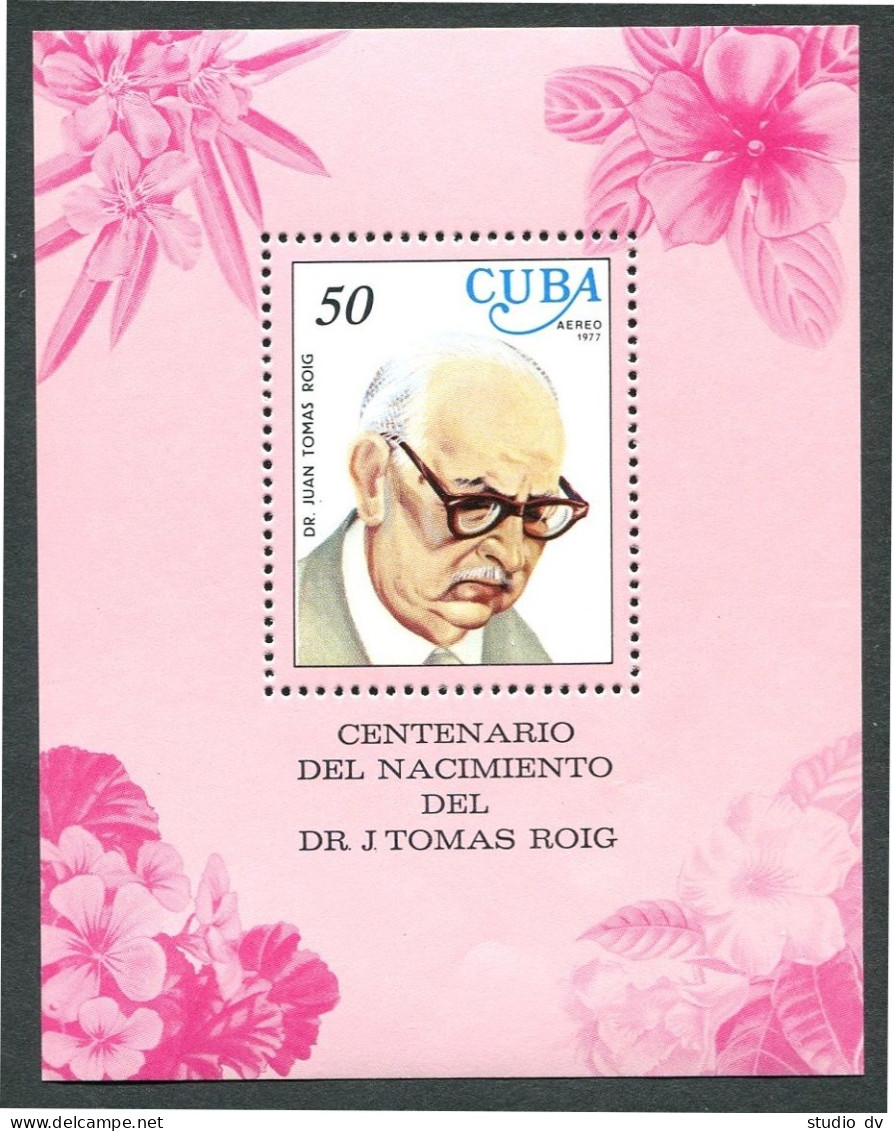 Cuba 2140-C253, C254, MNH.Mi 2217-2222, Bl.51. Dr Tomas Roig, Botanist. Flowers. - Nuovi
