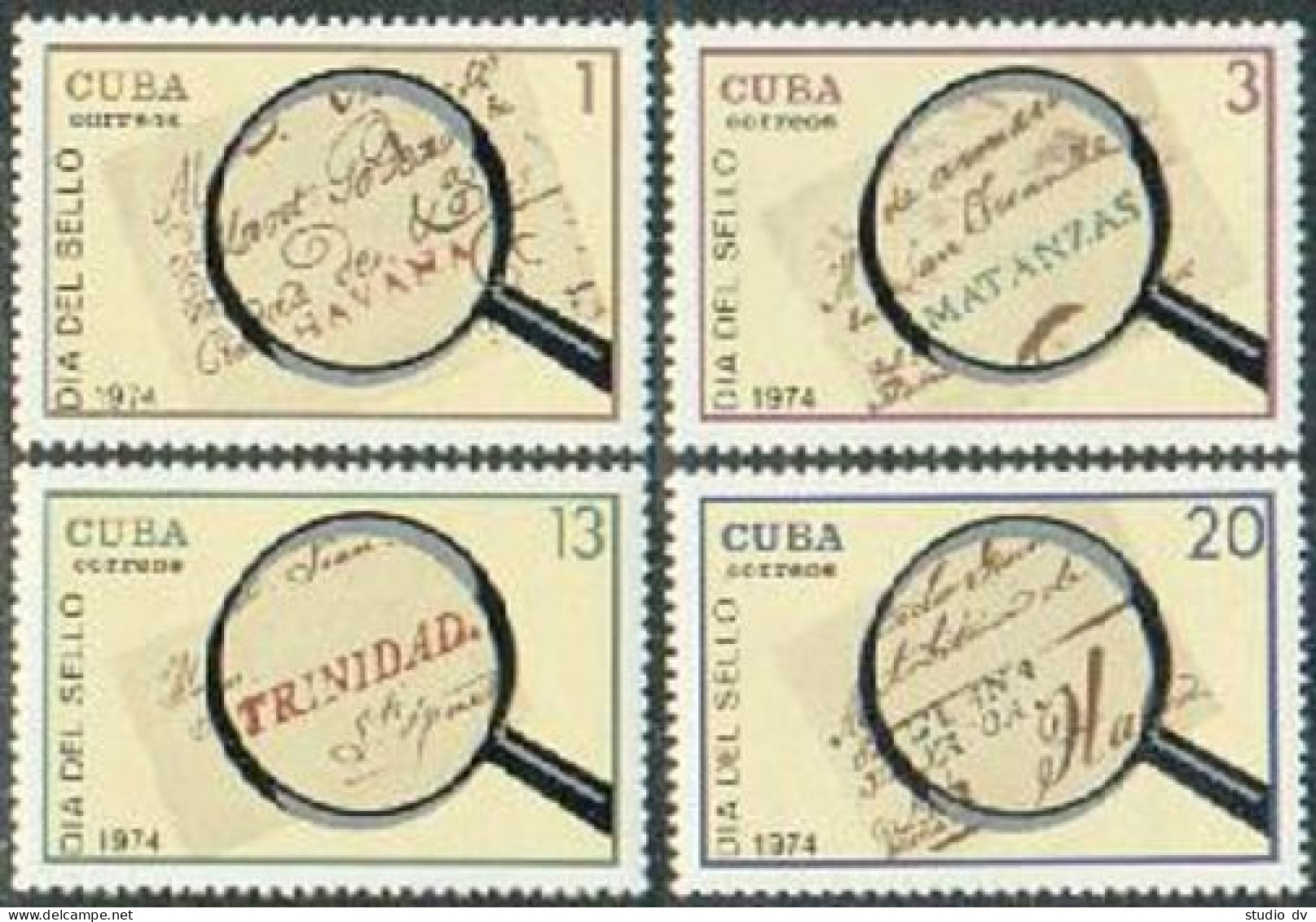 Cuba 1888-1891,MNH. Stamp Day 1974.Postmarks. - Neufs