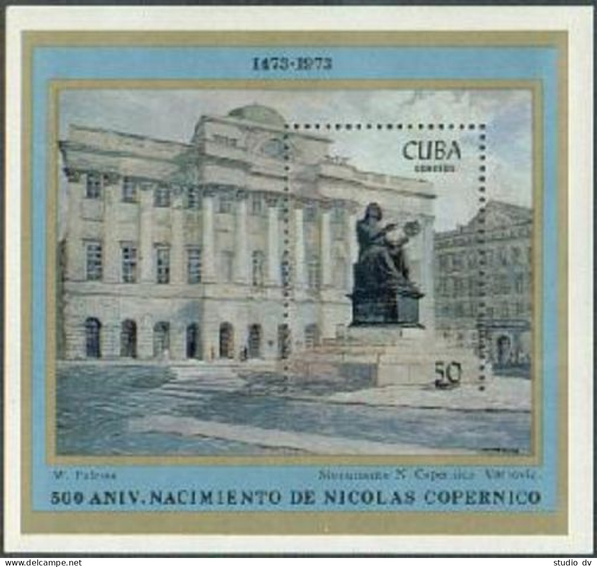 Cuba 1799-1801, 1802, MNH. Mi 1874-1876, Bl.41. Nicolaus Copernicus-500, 1973. - Neufs