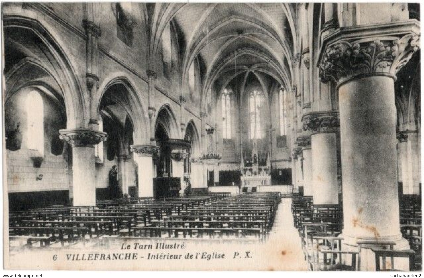 81. VILLEFRANCHE. Intérieur De L'Eglise. 6 - Villefranche D'Albigeois