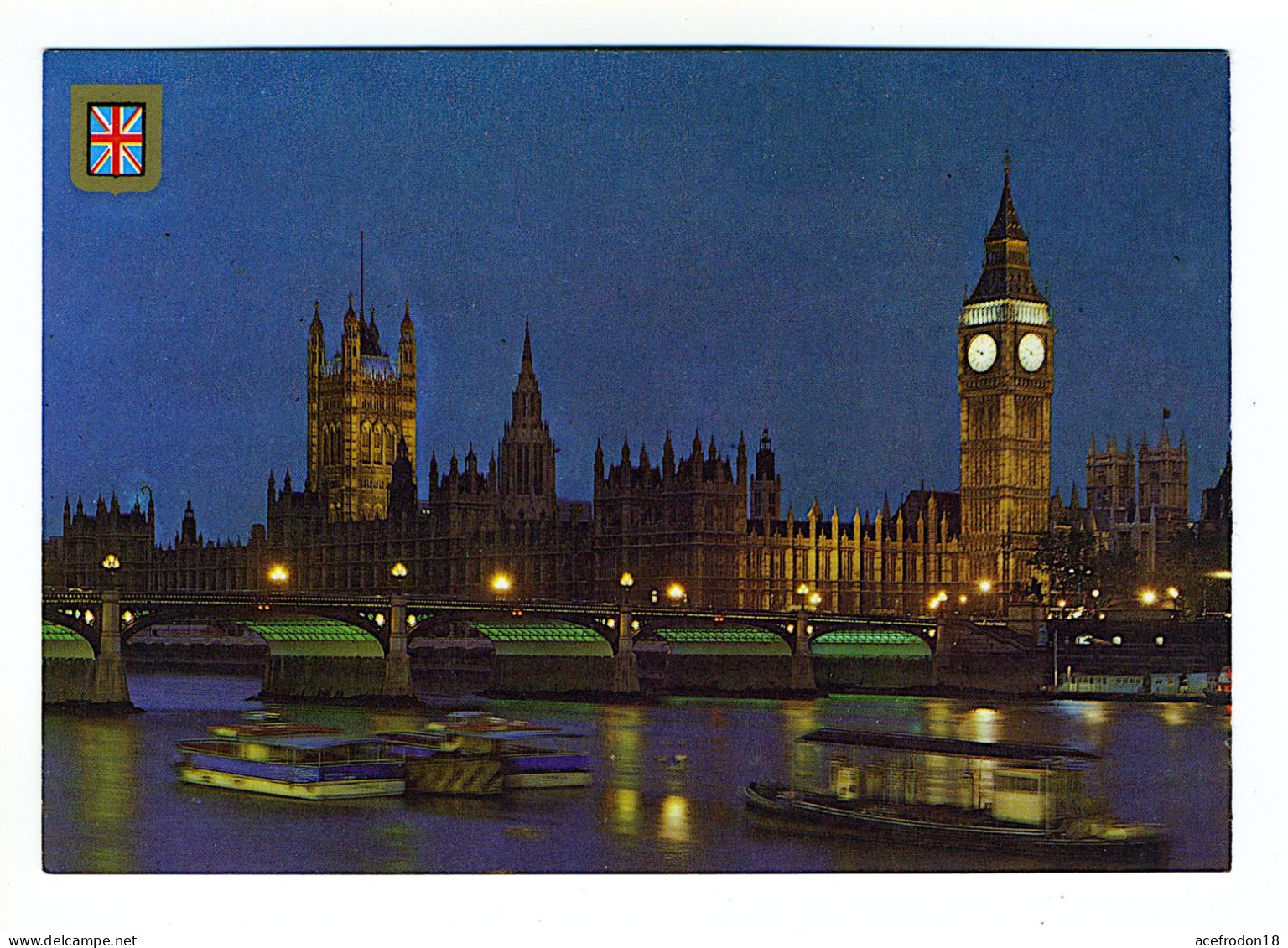 London - Big Ben, Houses Of Parliament And River Thames By Night - Houses Of Parliament