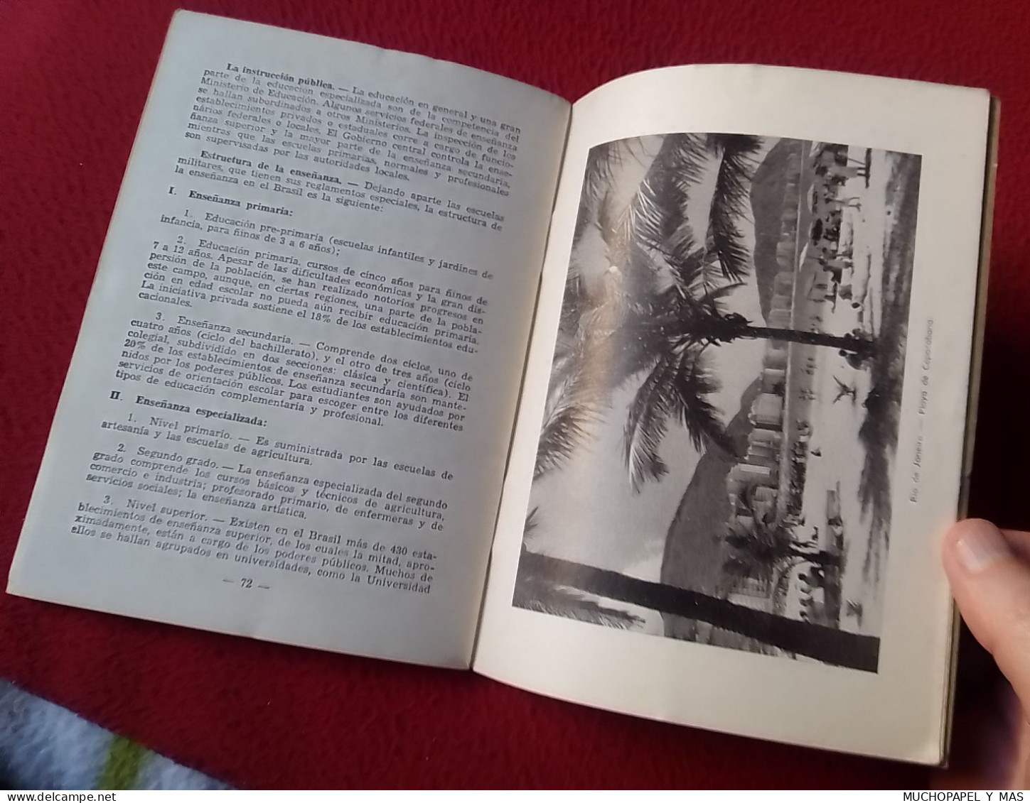LIBRO GUÍA PUBLICACIÓN O SIMIL EL BRASIL 1954 ASPECTOS DE INTERÉS GENERAL TEXTO JOAO FRANK DA COSTA. BRAZIL...VER FOTOS.