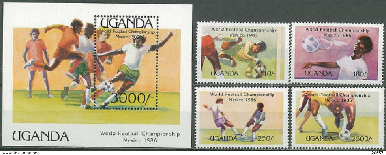 Ouganda Uganda 0397/400 Et Bf 54 Mondial Football Mexico 86 - 1986 – Mexique