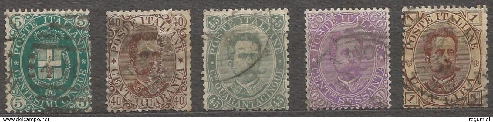 Italia U   40/44 (o) Usado 1889 - Used