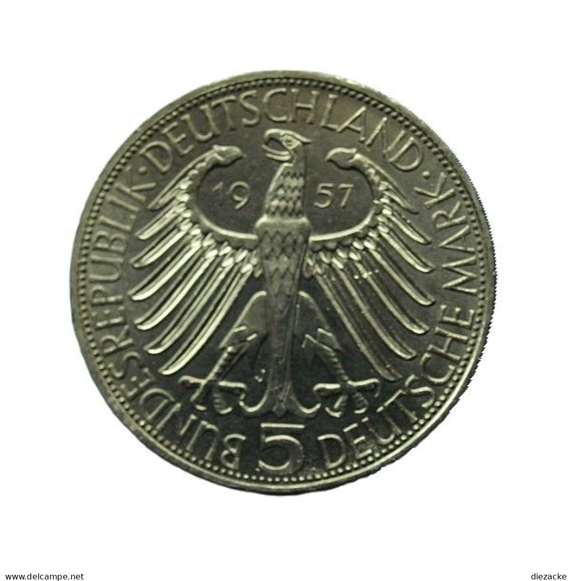 Bund 1957 5 DM Freiherr Von Eichendorff (Kof17/3 - 5 Mark