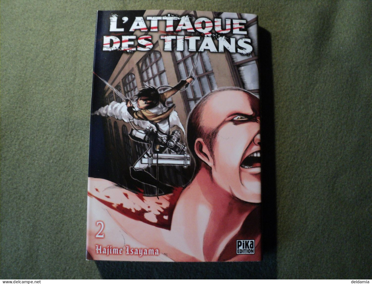 L ATTAQUE DES TITANS TOME 2. REEDITION DE 2020. HAJIME ISAYAMA. PIKA - Mangas Version Française