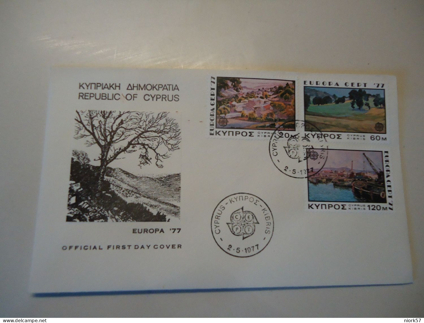 CYPRUS FDC  EUROPA 1977 - 1977