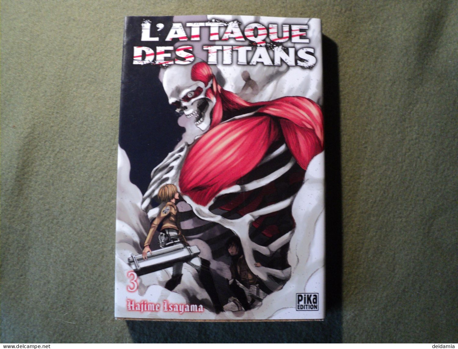 L ATTAQUE DES TITANS TOME 3. REEDITION DE 2020. HAJIME ISAYAMA. PIKA - Mangas Versione Francese