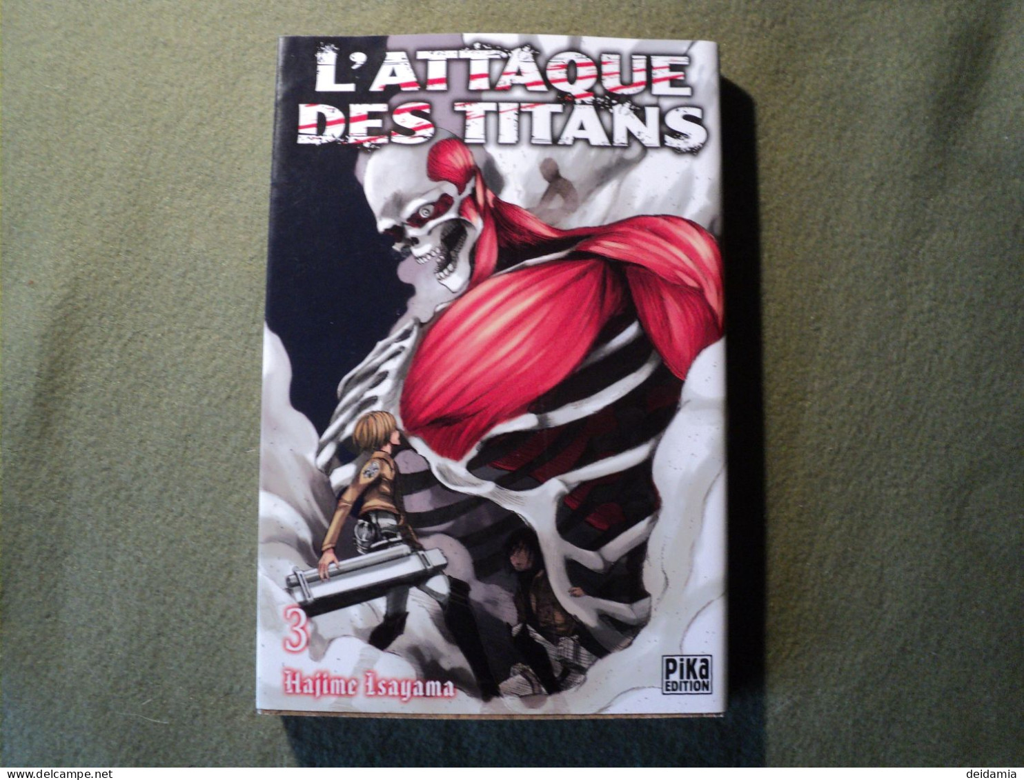 L ATTAQUE DES TITANS TOME 3. REEDITION DE 2020. HAJIME ISAYAMA. PIKA - Mangas Version Française