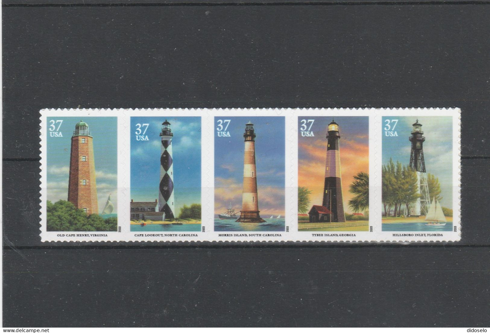 USA - 2003 -  Atlantic Coast Lighthouses  MNH(**) - Faros