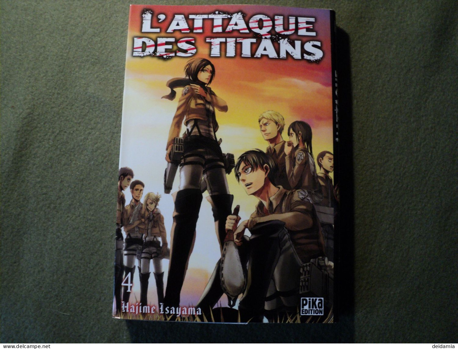 L ATTAQUE DES TITANS TOME 4. REEDITION DE 2020. HAJIME ISAYAMA. PIKA - Mangas Versione Francese