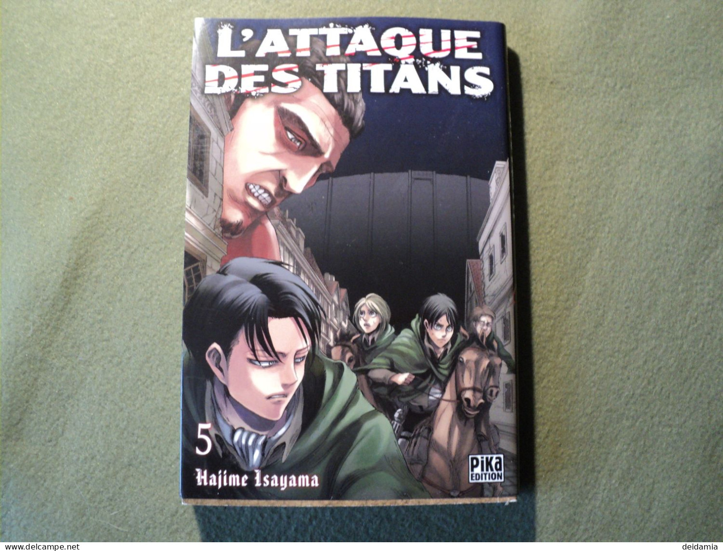 L ATTAQUE DES TITANS TOME 5. REEDITION DE 2020. HAJIME ISAYAMA. PIKA - Mangas Versione Francese