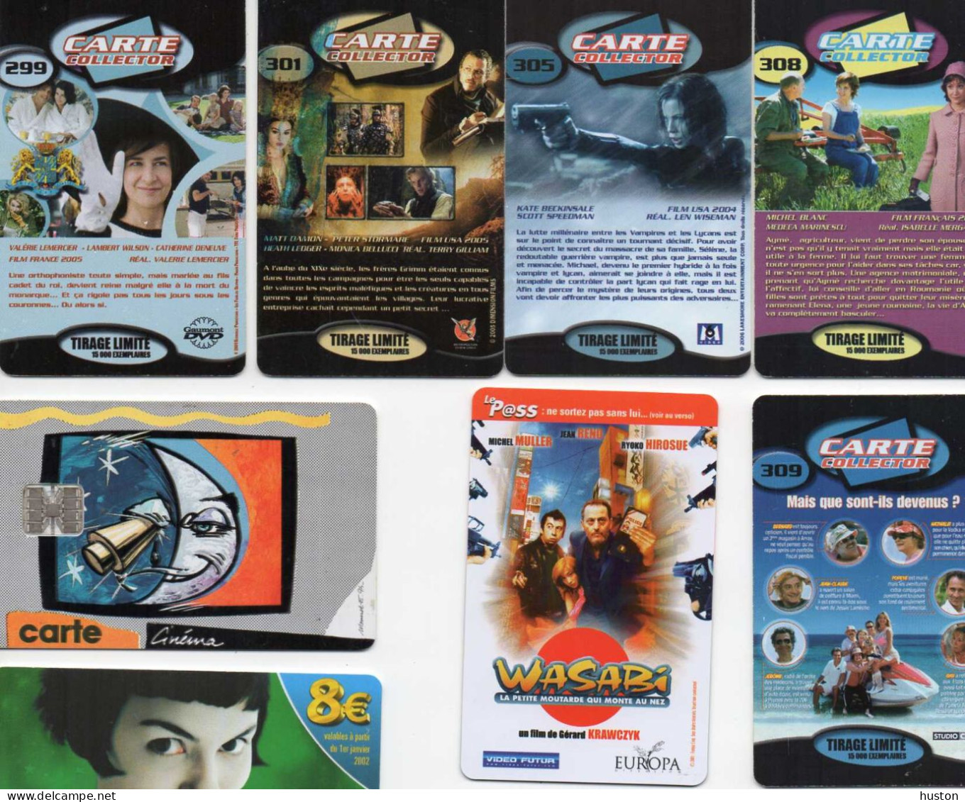 LOT DE 16 CARTES VIDEO FUTUR DIFFERENTES + 1 WASABI - Suscripción