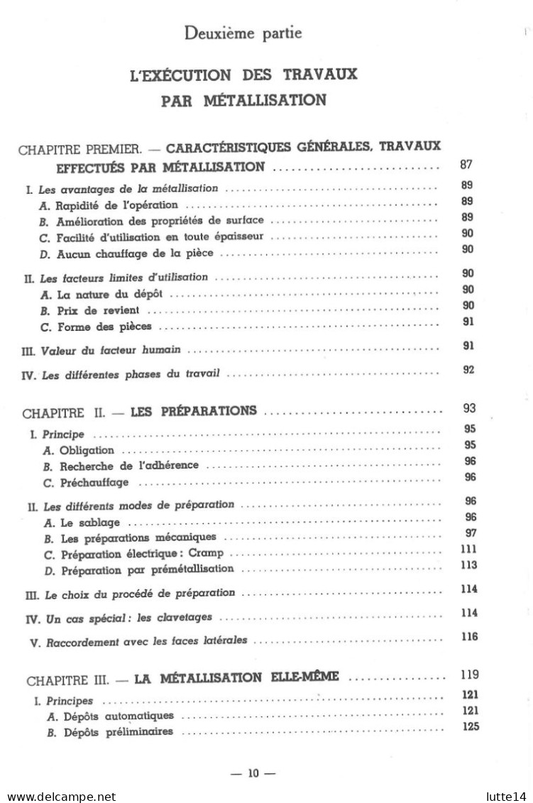 La métallisation en mécanique - Livre de la Société Nouvelle de métallisation Paris