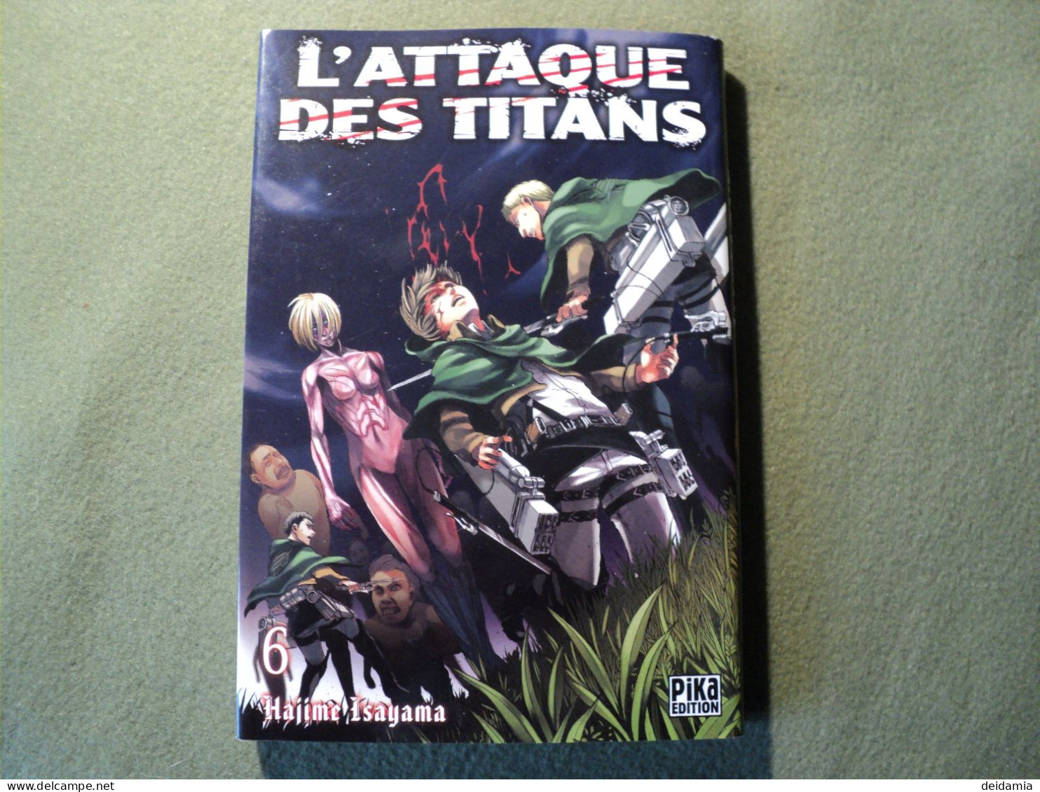 L ATTAQUE DES TITANS TOME 6. REEDITION DE 2020. HAJIME ISAYAMA. PIKA - Mangas Version Francesa