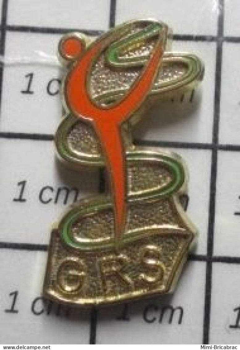 718B Pin's Pins / Beau Et Rare : Thème SPORTS / GYMNASTIQUE RYTHMIQUE ET SPORTIVE GRS - Gymnastics