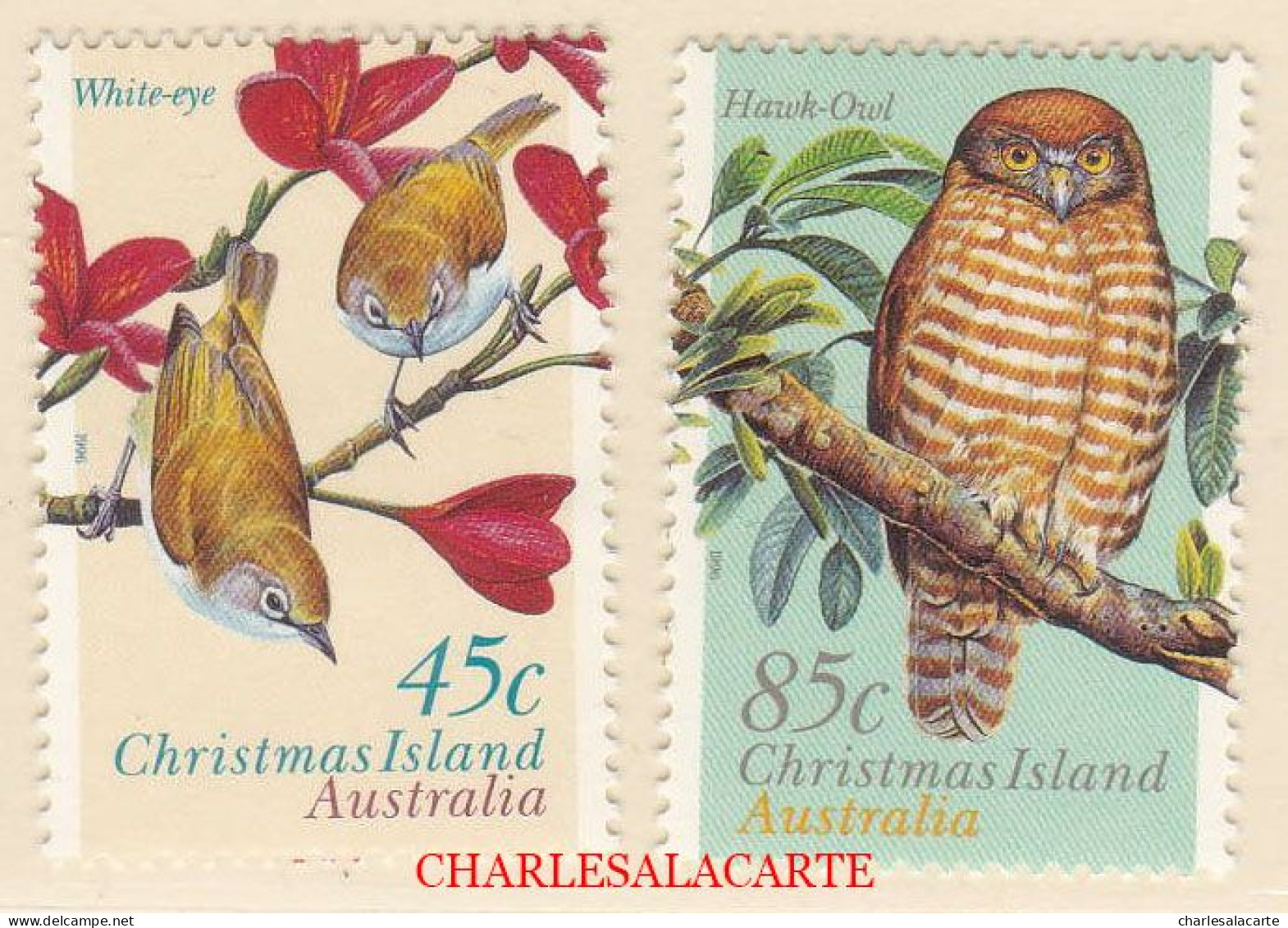 CHRISTMAS ISLAND 1996  LAND BIRDS  SG 428-429   U.M. - Christmas Island