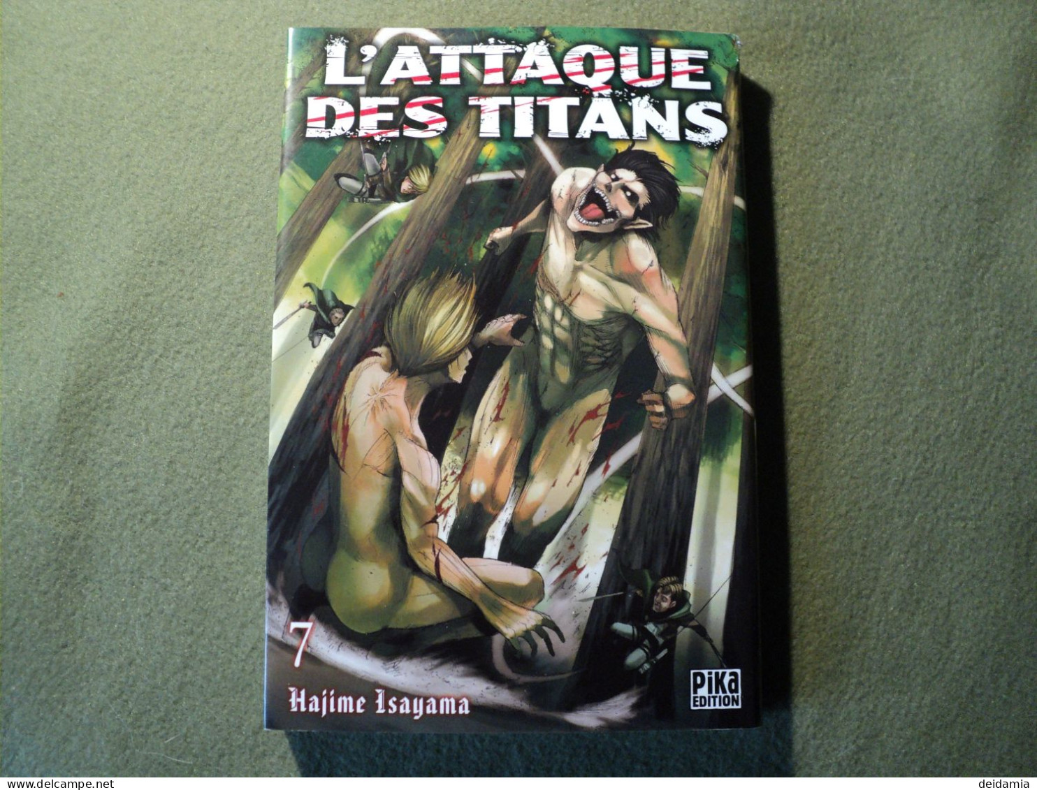 L ATTAQUE DES TITANS TOME 7. REEDITION DE 2020. HAJIME ISAYAMA. PIKA - Manga [franse Uitgave]