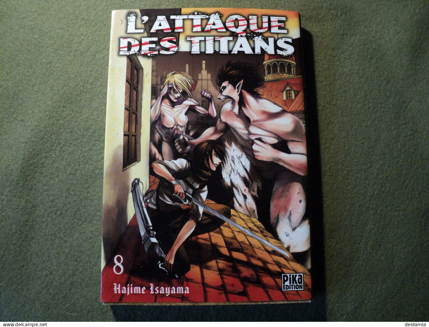 L ATTAQUE DES TITANS TOME 8. REEDITION DE 2020. HAJIME ISAYAMA. PIKA - Mangas Versione Francese