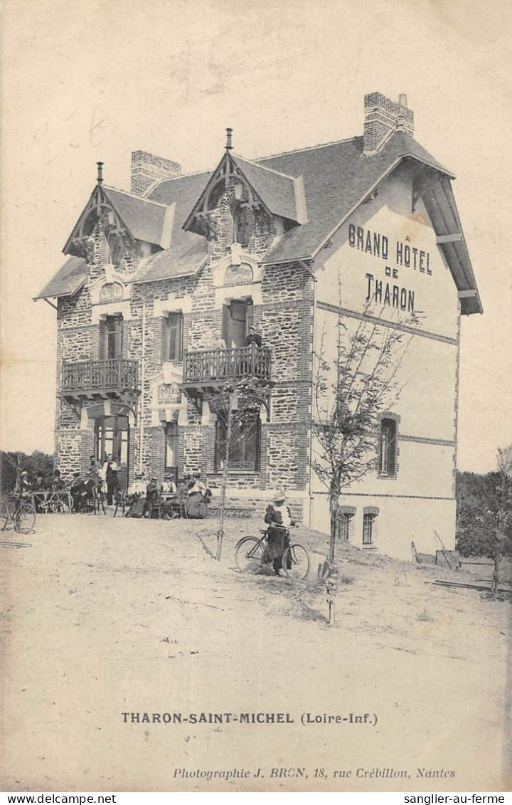 CPA 44 THARON SAINT MICHEL / GRAND HOTEL DE THARON / Cliché Vertical Rare - Tharon-Plage