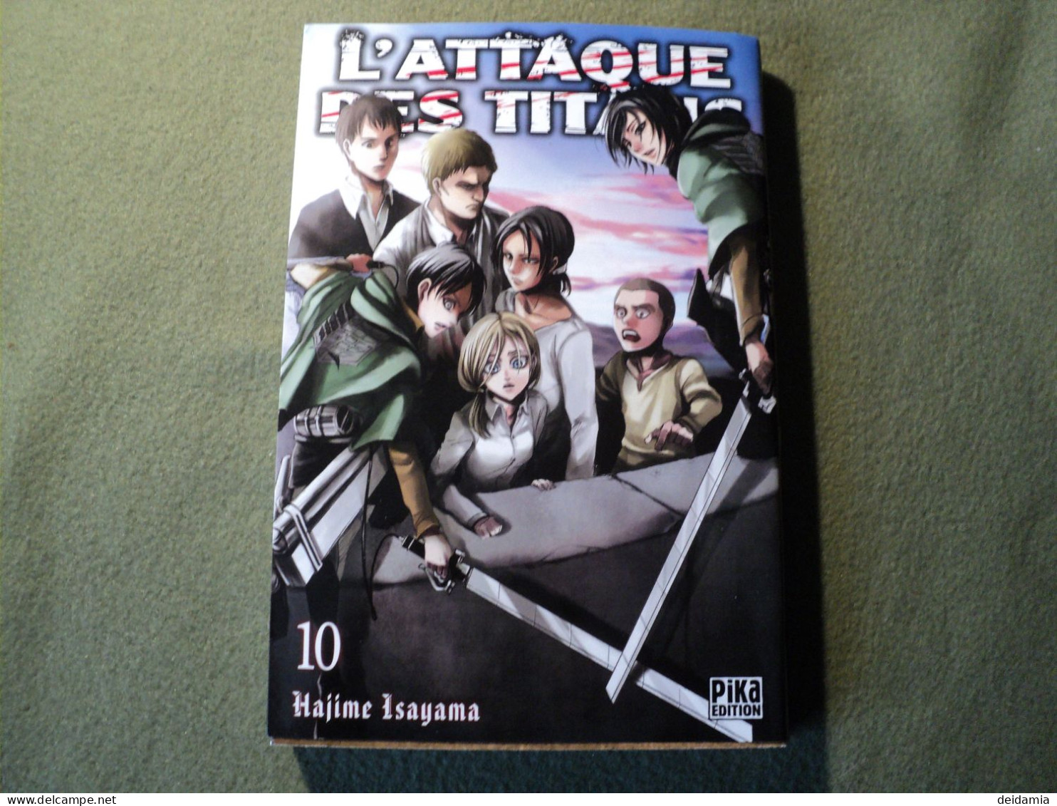 L ATTAQUE DES TITANS TOME 10. HAJIME ISAYAMA. 2020. PIKA - Manga [franse Uitgave]