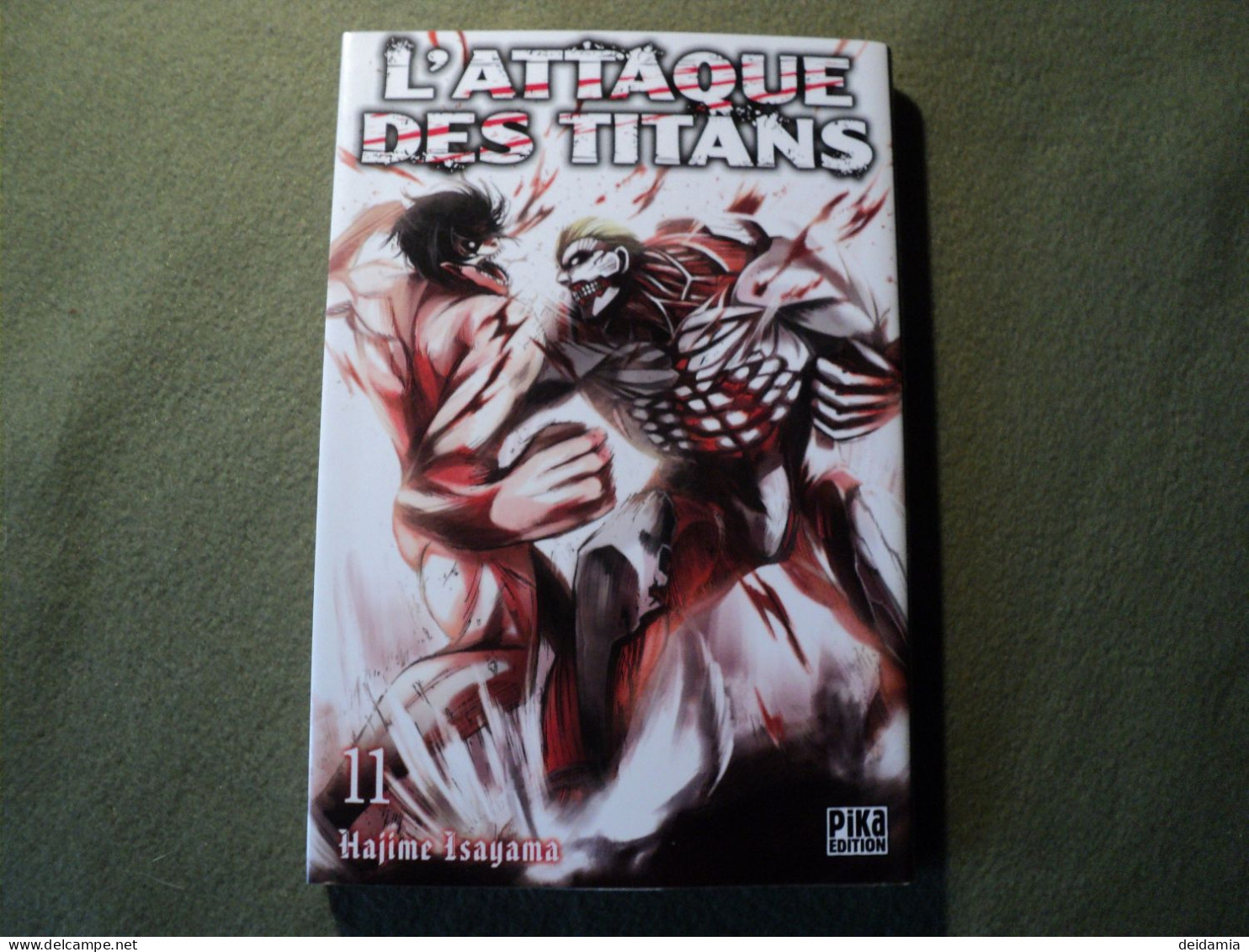 L ATTAQUE DES TITANS TOME 11. REEDITION DE 2020. HAJIME ISAYAMA. PIKA - Mangas Version Francesa