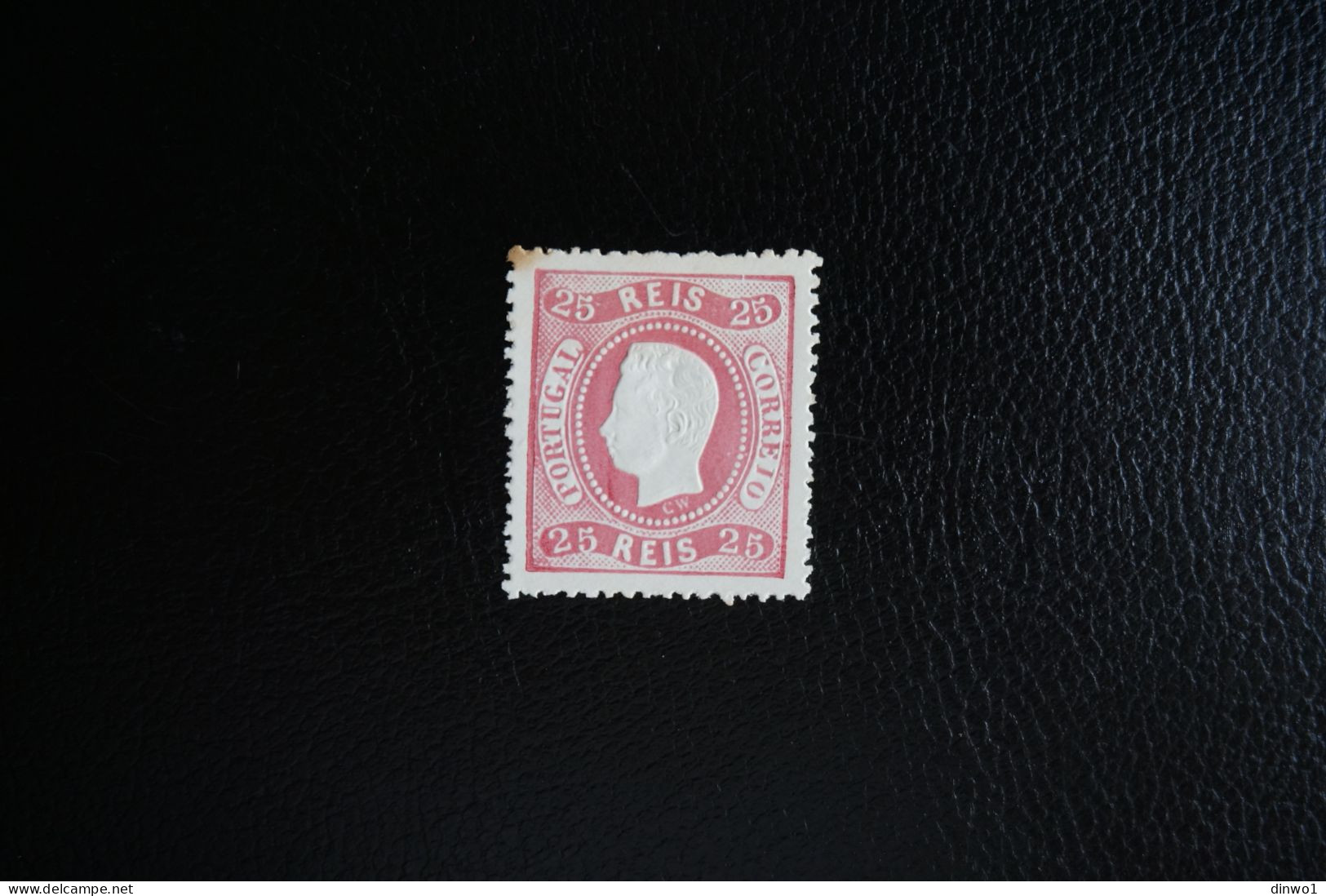 (T6) Portugal - D. Luis I - 1905 Reprint 25 R, Perf. 13½ (No Gum) - Unused Stamps