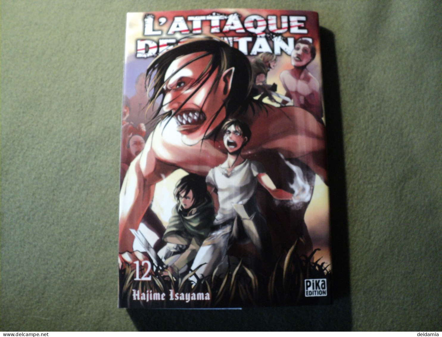 L ATTAQUE DES TITANS TOME 12. REEDITION DE 2020. HAJIME ISAYAMA. PIKA - Mangas Version Française