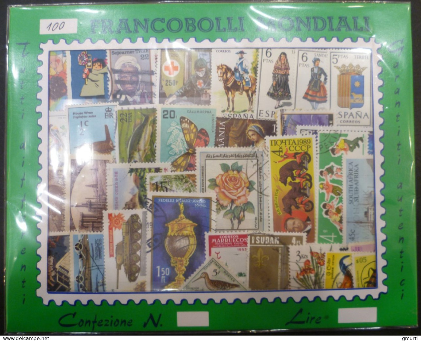 100 Francobolli Mondiali Differenti - Lots & Kiloware (mixtures) - Max. 999 Stamps