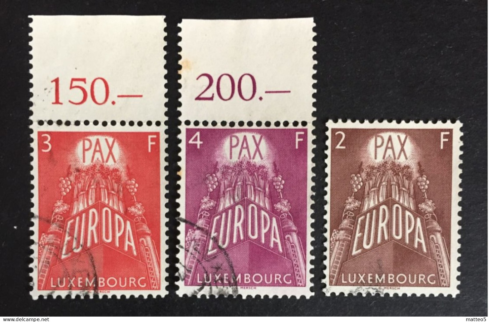 1957 Luxembourg - Europa CEPT - Used - Oblitérés