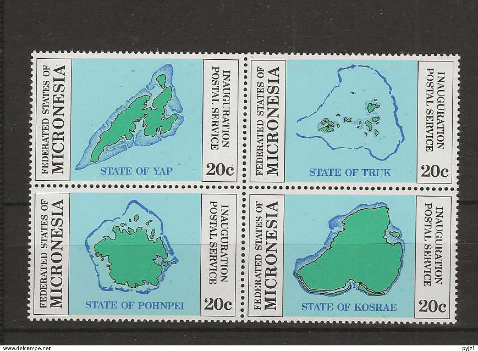 1984 MNH Micronesia Mi 1-4 Postfris** - Micronesia