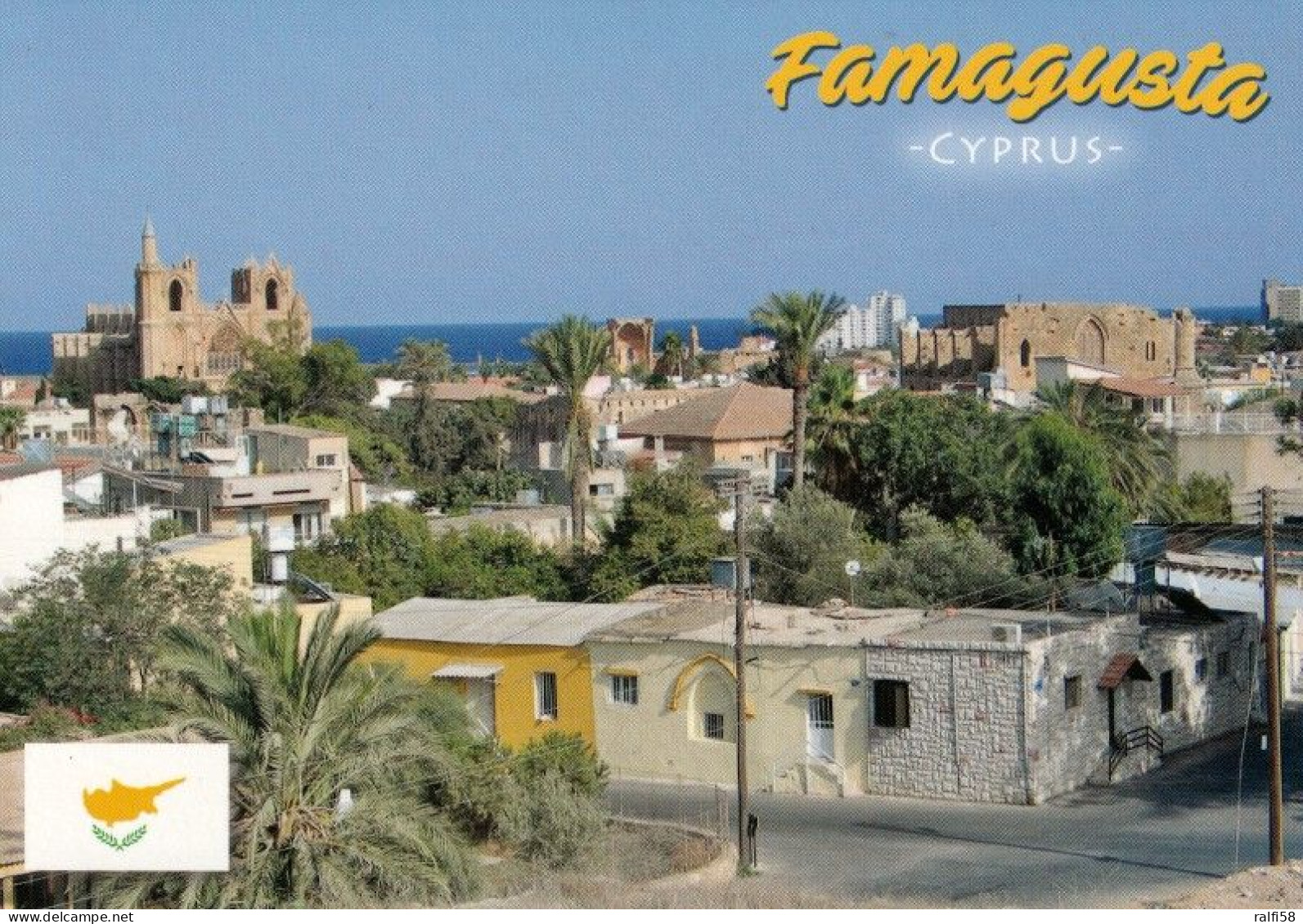 1 AK Northern Cyprus / Türkische Republik Nordzypern * Blick Auf Die Stadt Famagusta - Luftbildansicht * - Chypre