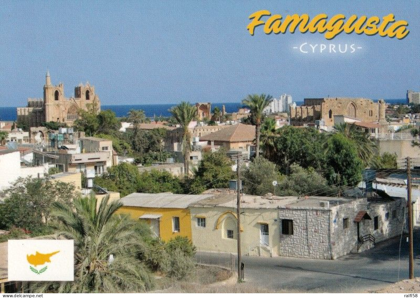 1 AK Northern Cyprus / Türkische Republik Nordzypern * Blick Auf Die Stadt Famagusta - Luftbildansicht * - Cyprus