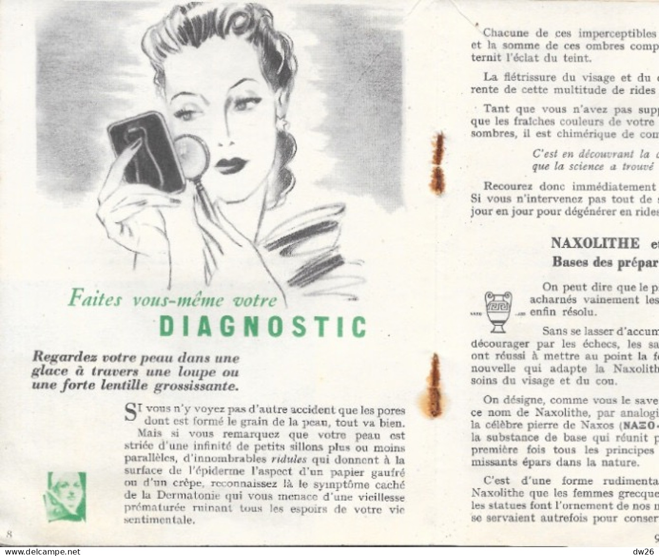 Crème De Beauté, Livret Publicitaire RIDEX, 32 Pages - Application De La Naxolithe (Raffermissement Du Visage Et Du Cou) - Other & Unclassified