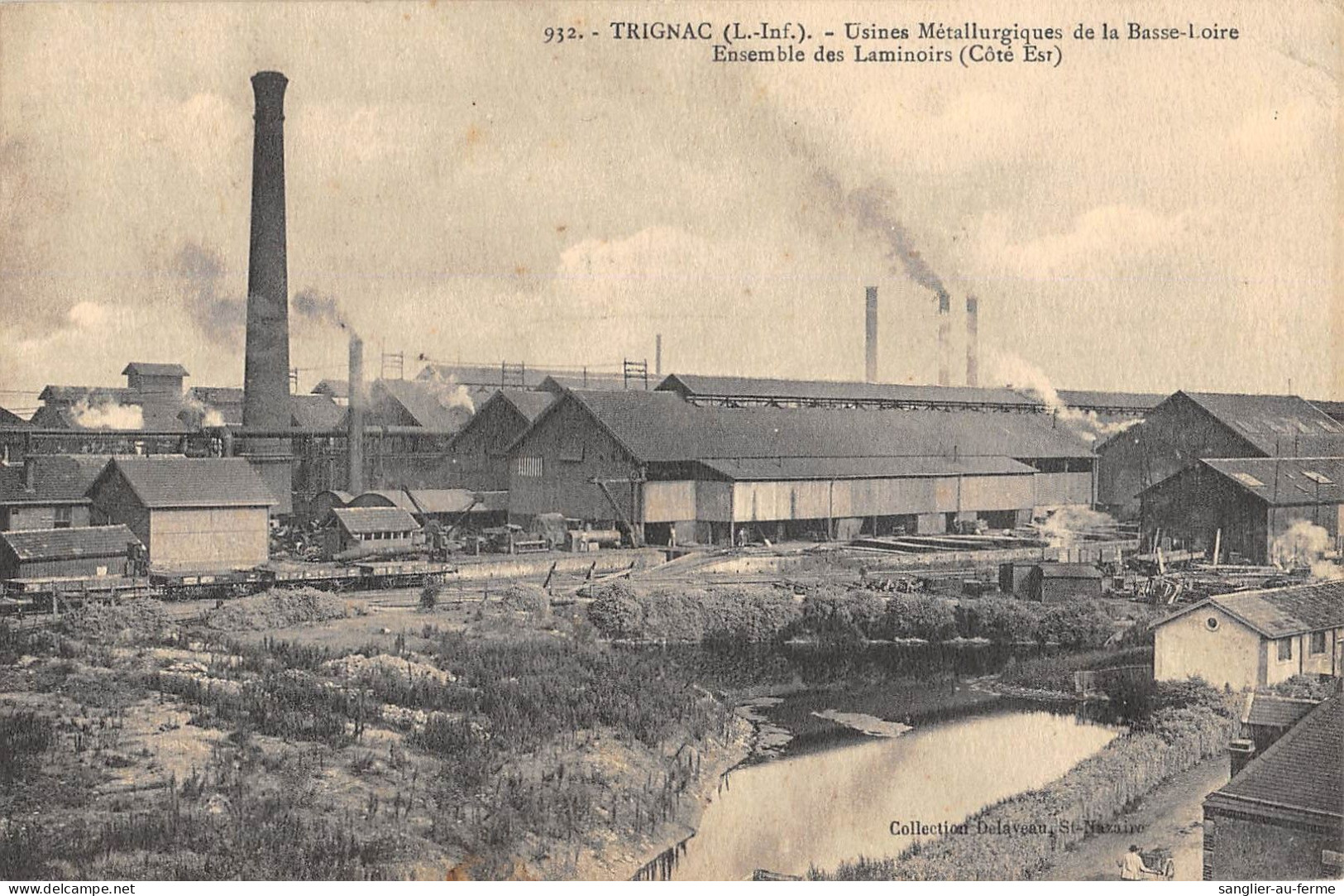 CPA 44 TRIGNAC / USINES METALLURGIQUES DE LA BASSE LOIRE / ENSEMBLE DES LAMINOIRS / COTE EST - Altri & Non Classificati