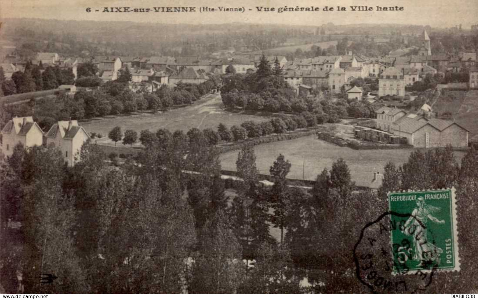 AIXE-SUR-VIENNE       ( HAUTE-VIENNE )     VUE GENERALE DE LA VILLE HAUTE - Aixe Sur Vienne