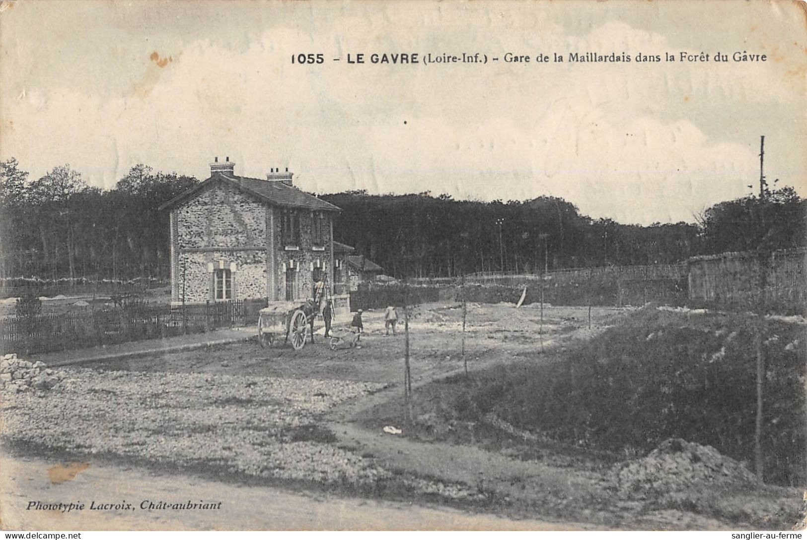 CPA 44 LE GAVRE / GARE DE LA MAILLARDAIS DANS LA FORET DU GAVRE - Altri & Non Classificati