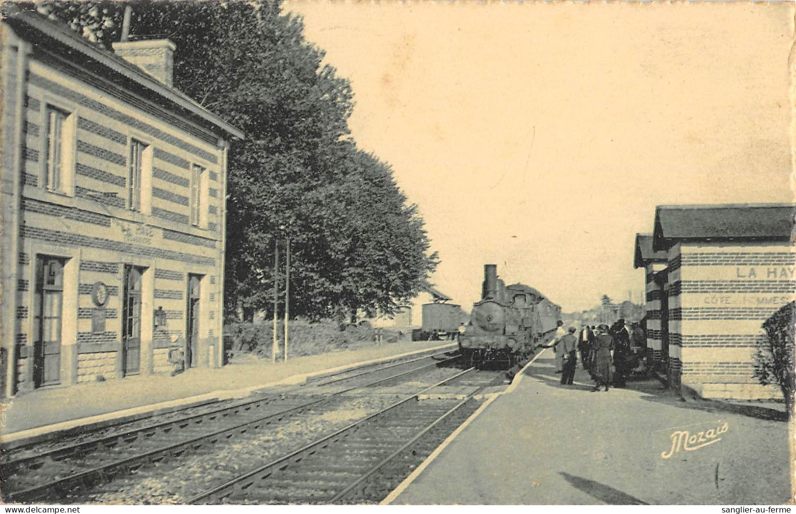 CPA 44 LA HAIE FOUASSIERE / L'ARRIVEE DU RAPIDE EN GARE - Altri & Non Classificati