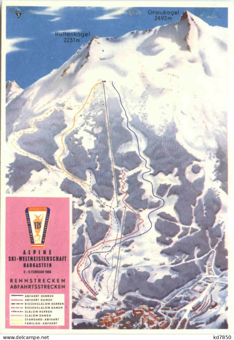 Badgastein - Ski Weltmeisterschaft 1958 - St. Johann Im Pongau
