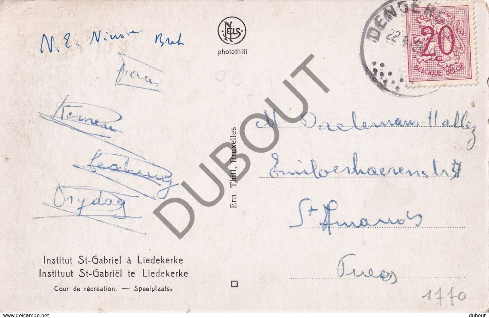 Postkaart - Carte Postale - Liedekerke - Institut St Gabriël (C5762) - Liedekerke